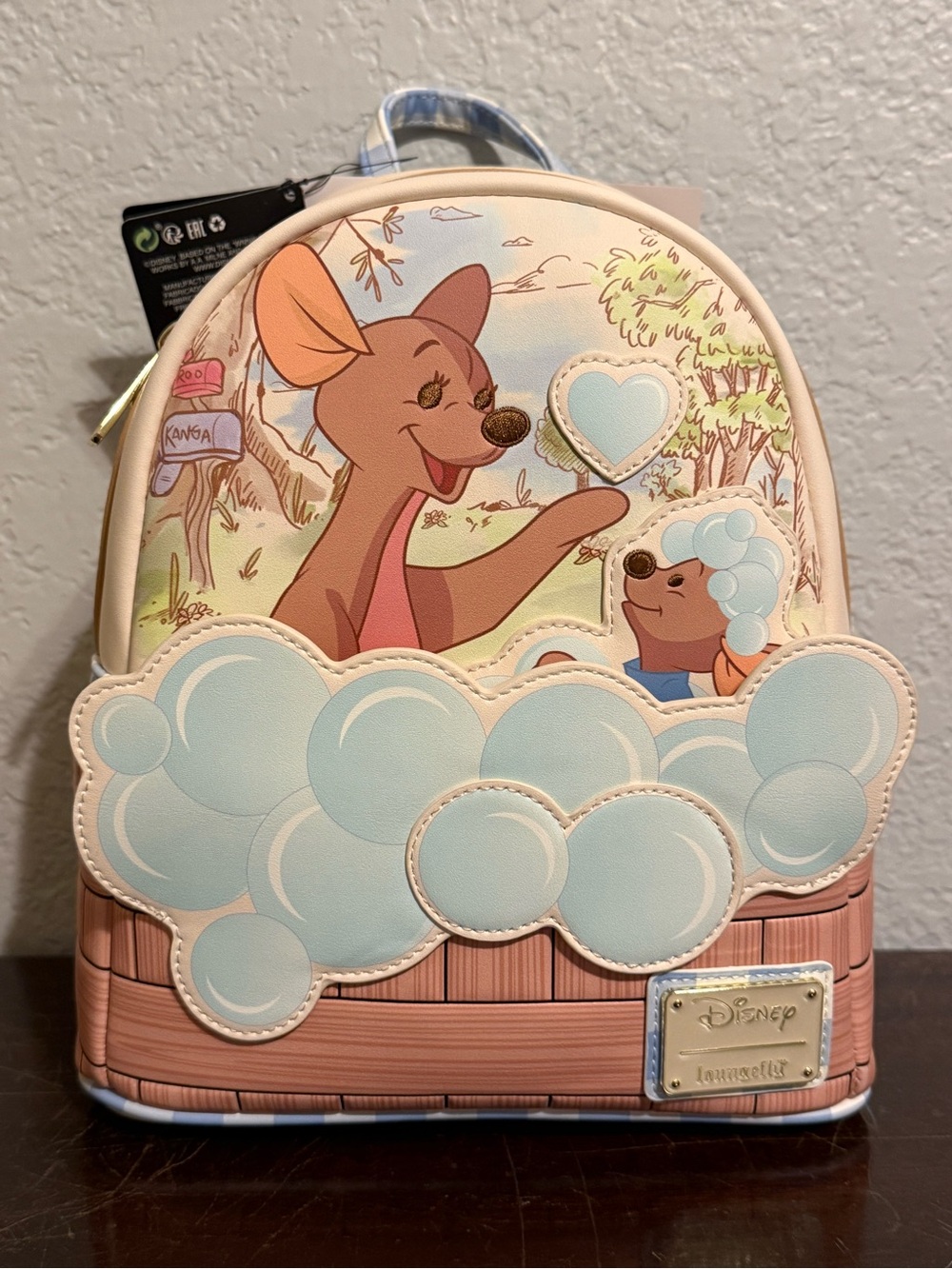 Loungefly Kanga and Roo Bath Time Mini Backpack
